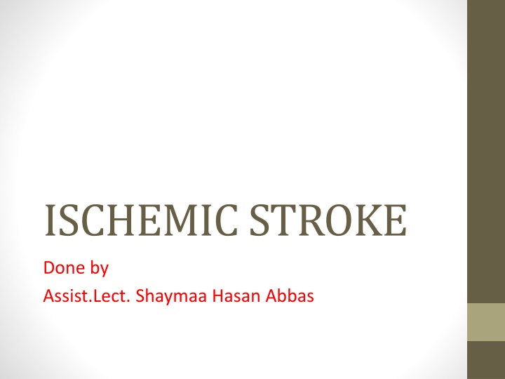 ischemic stroke