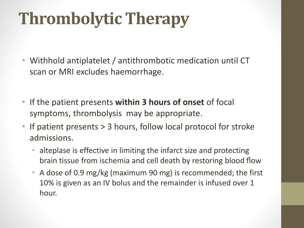 thrombolytic therapy 1