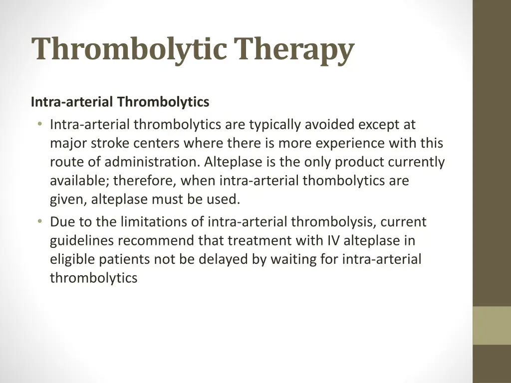 thrombolytic therapy 4