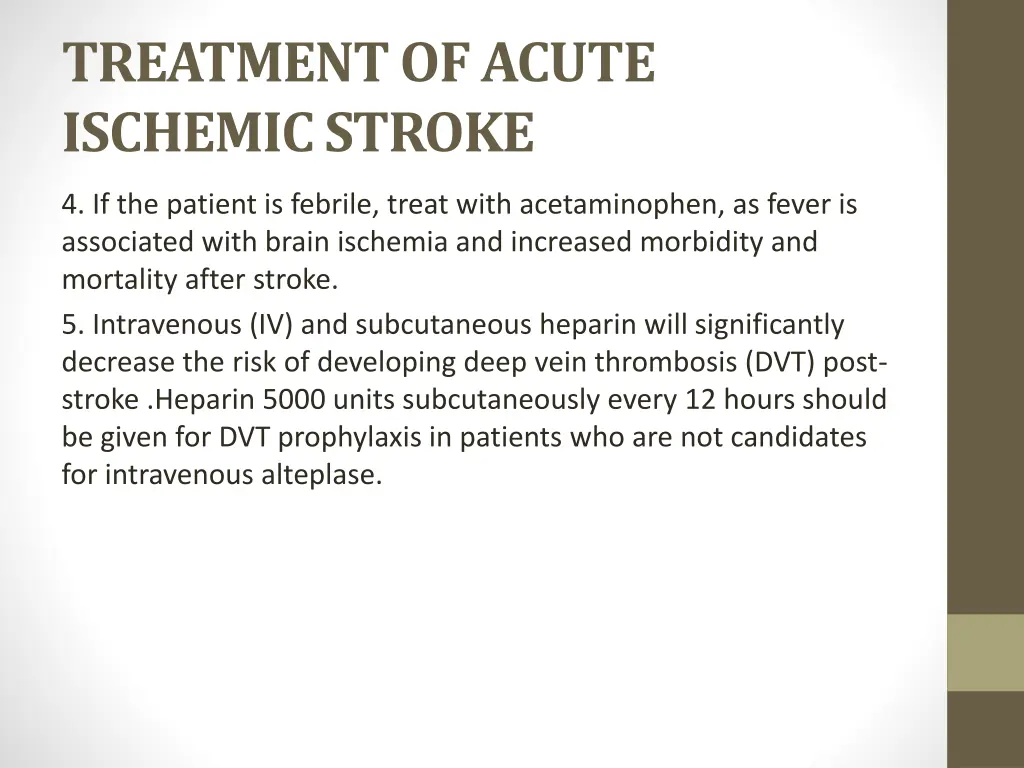 treatment of acute ischemic stroke 1