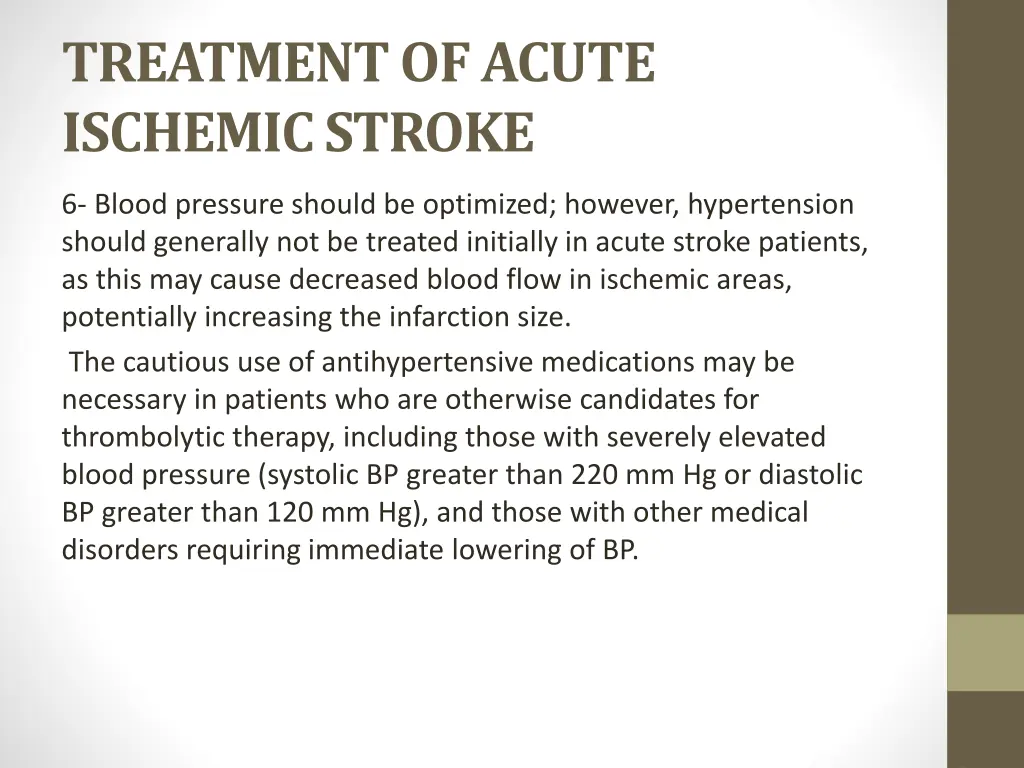 treatment of acute ischemic stroke 2