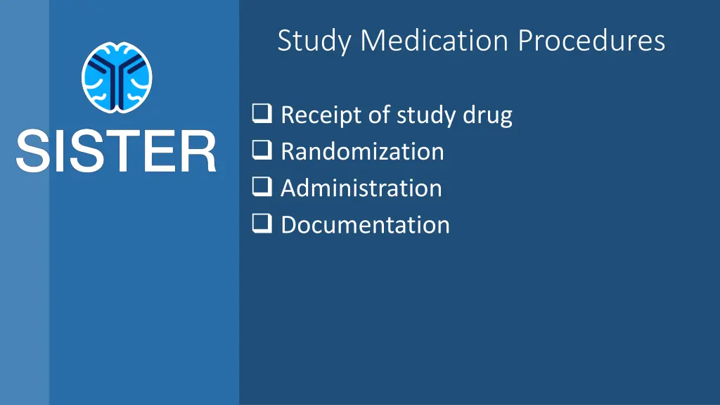 study medication procedures