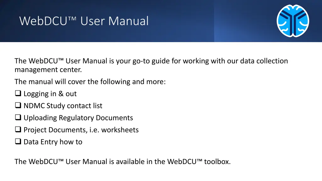 webdcu user manual