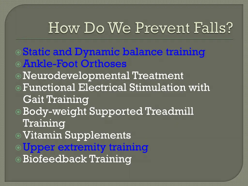 static and dynamic balance training ankle foot