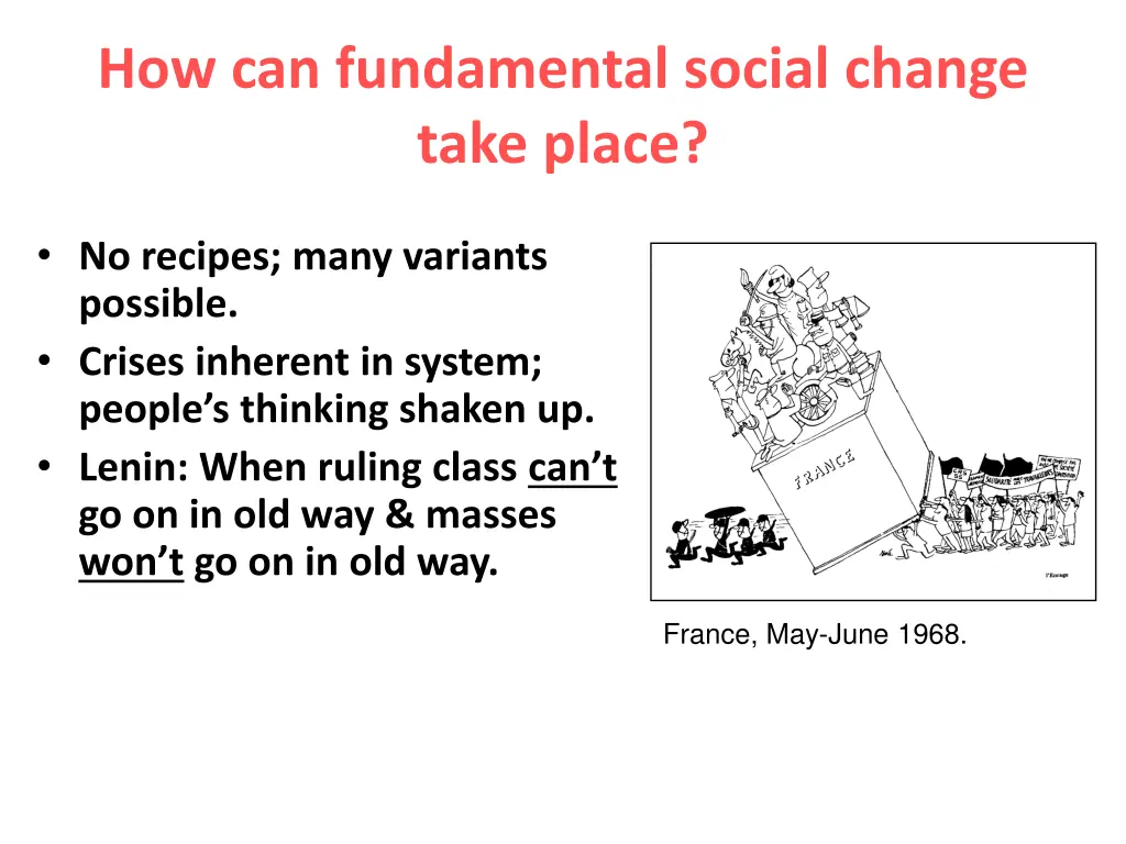 how can fundamental social change take place