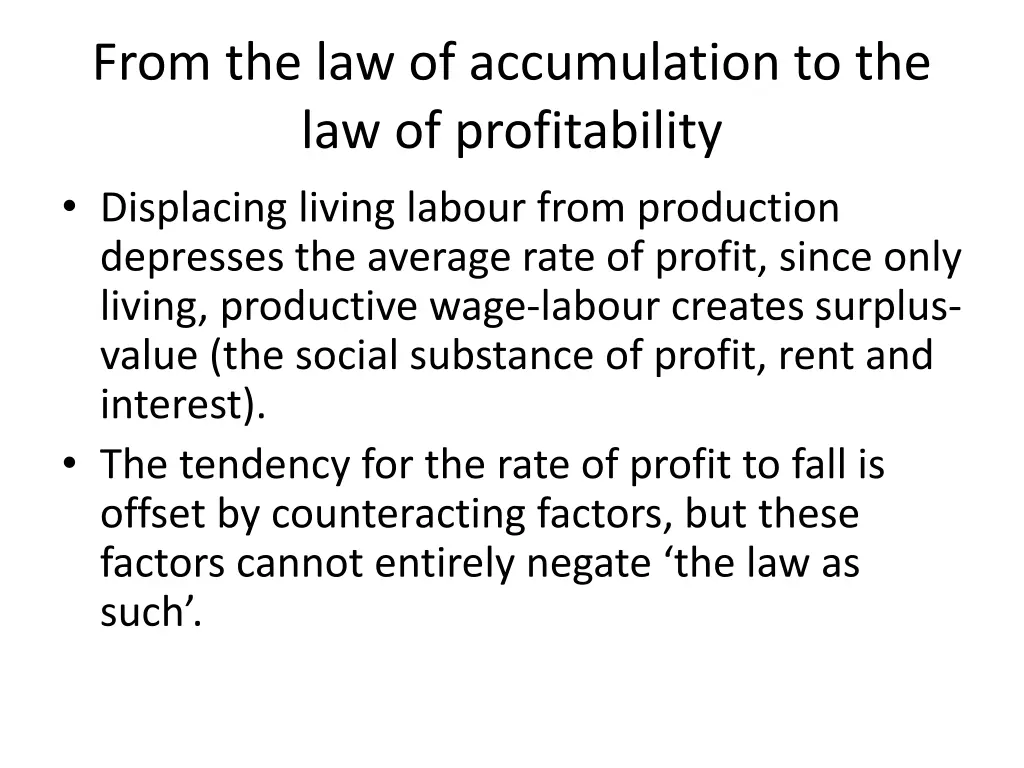 from the law of accumulation