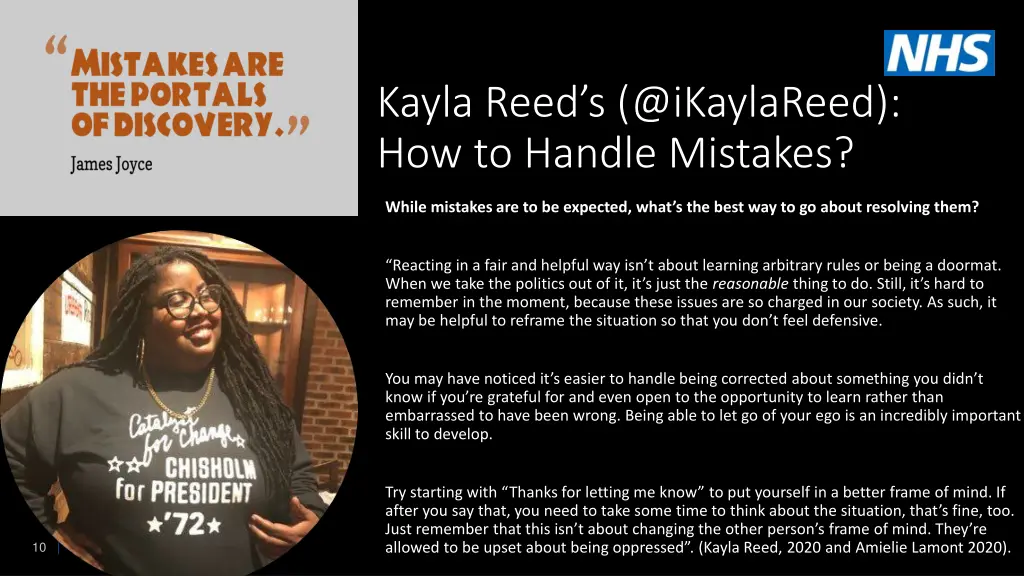 kayla reed s @ ikaylareed how to handle mistakes