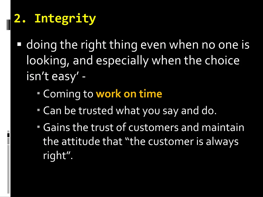 2 integrity