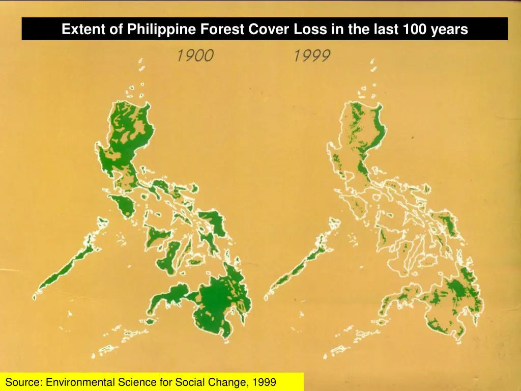 extent of philippine forest cover loss