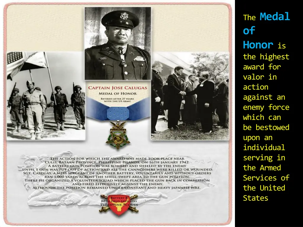 the medal of honor is the highest award for valor