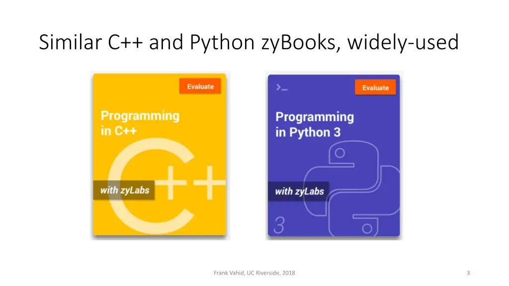 similar c and python zybooks widely used