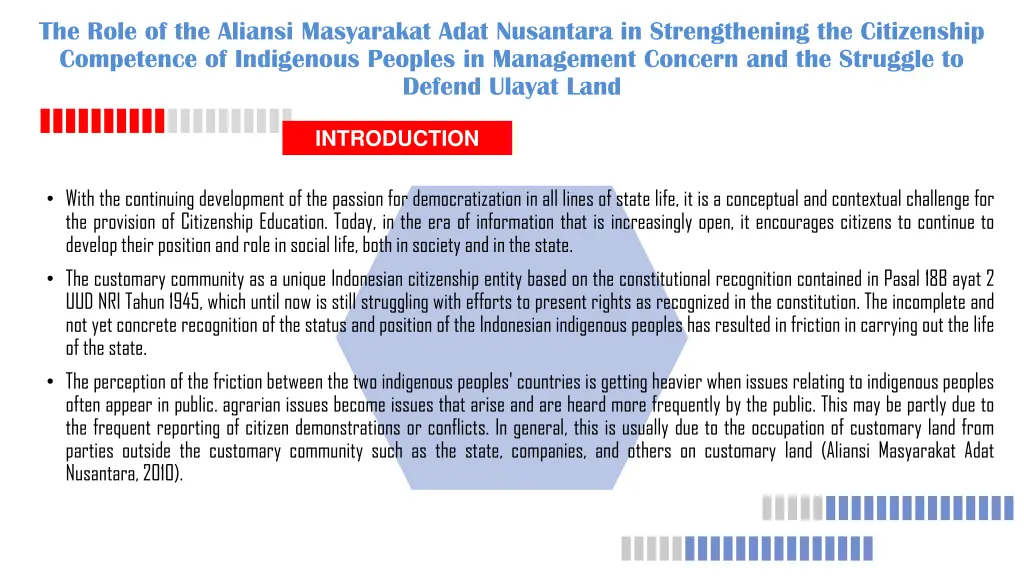 the role of the aliansi masyarakat adat nusantara 1