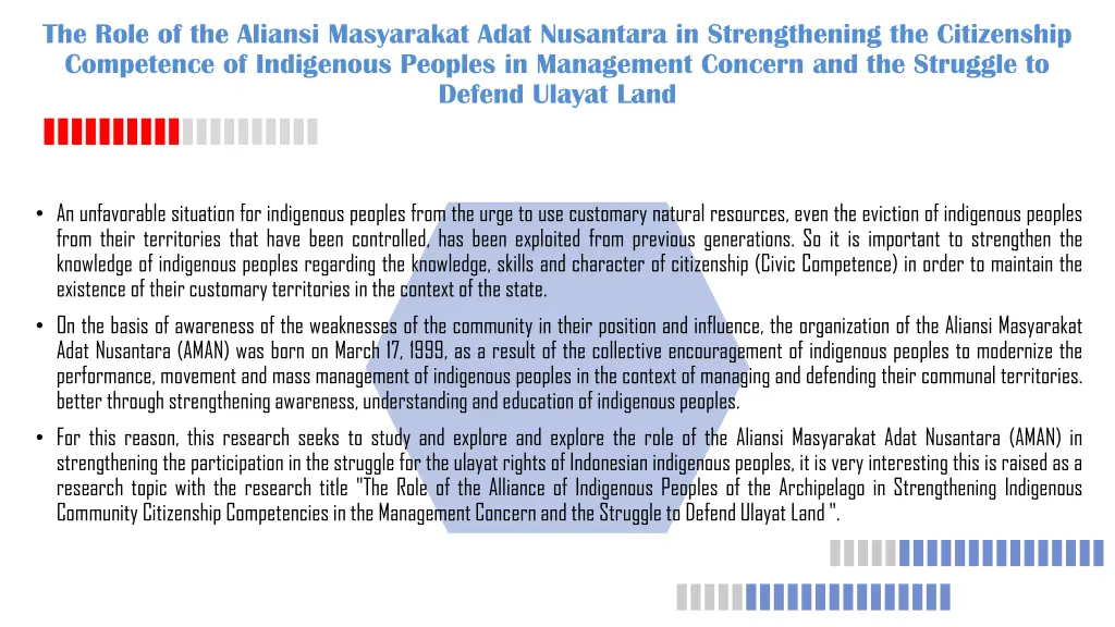 the role of the aliansi masyarakat adat nusantara 2