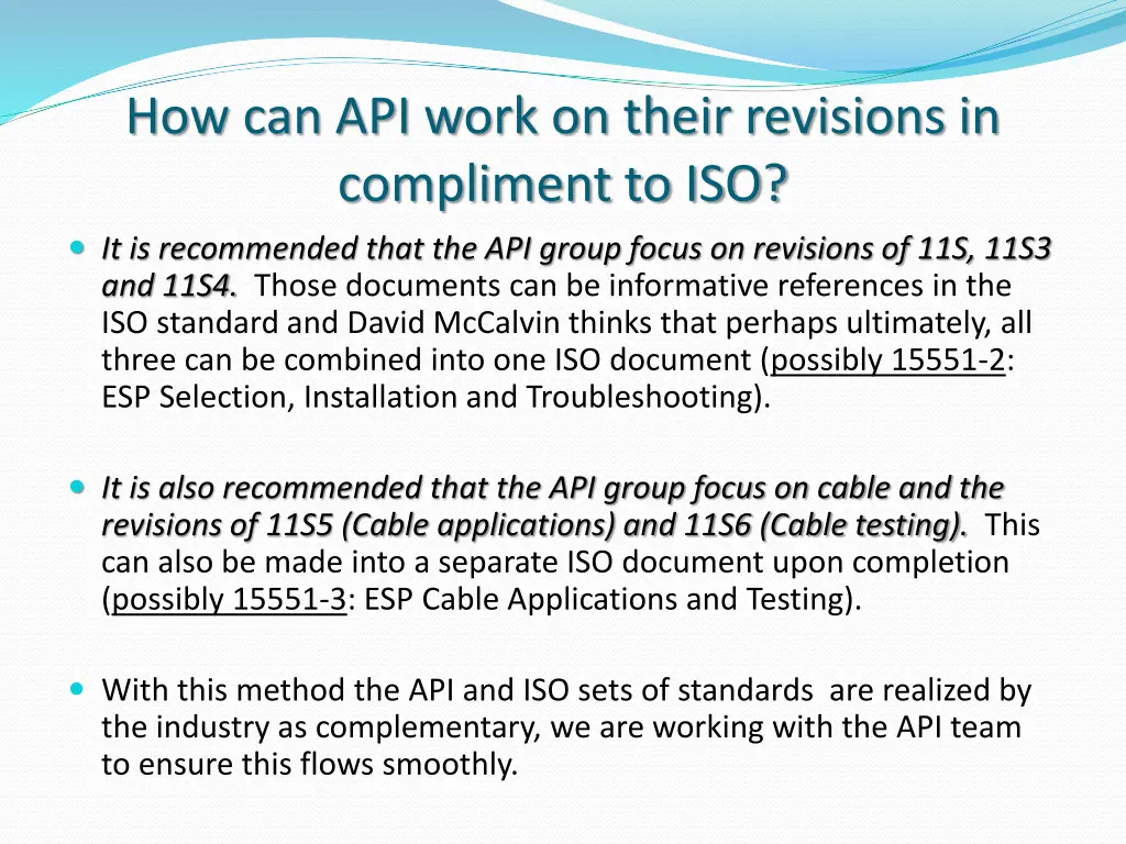 how can api work on their revisions in compliment