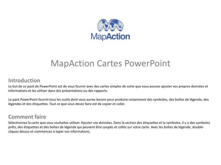 mapaction cartes powerpoint