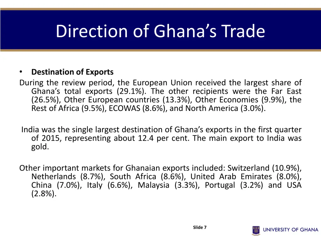 direction of ghana s trade