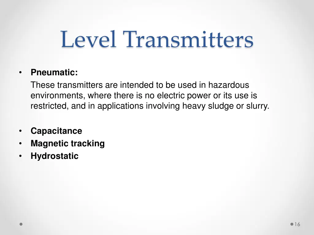 level transmitters 2