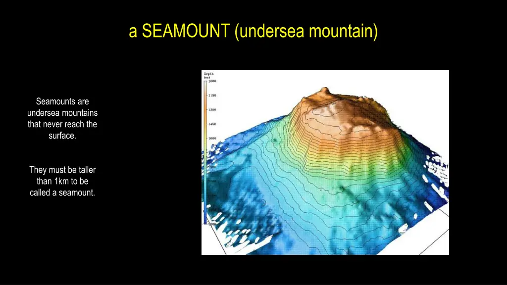 a seamount undersea mountain