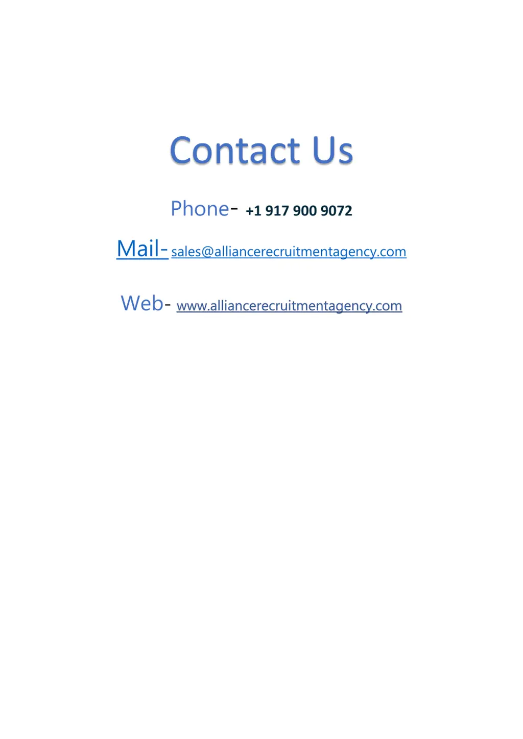 contact us