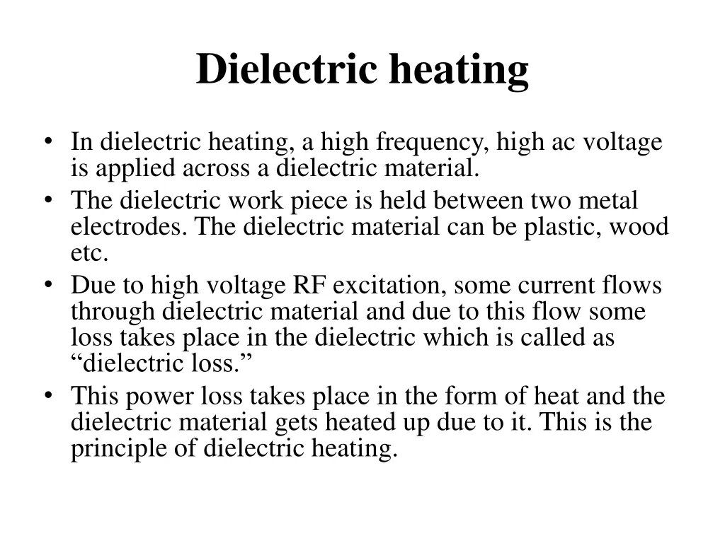 dielectric heating