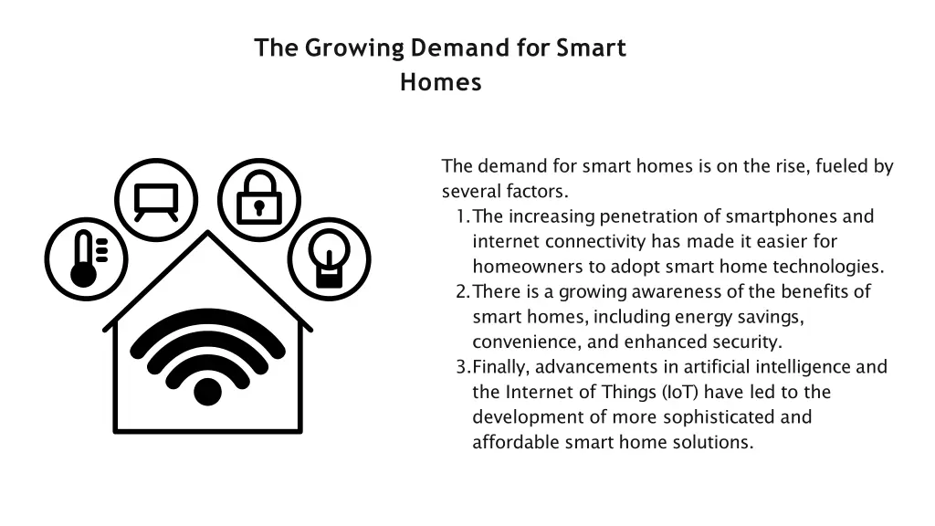 the growing demand for smart homes