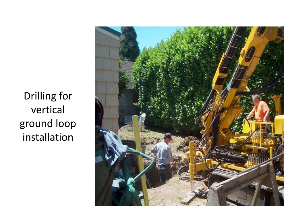 drilling for vertical ground loop installation