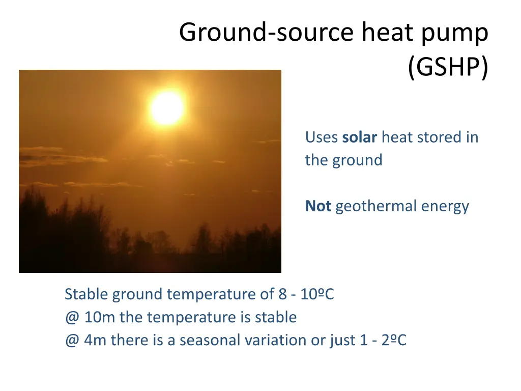 ground source heat pump