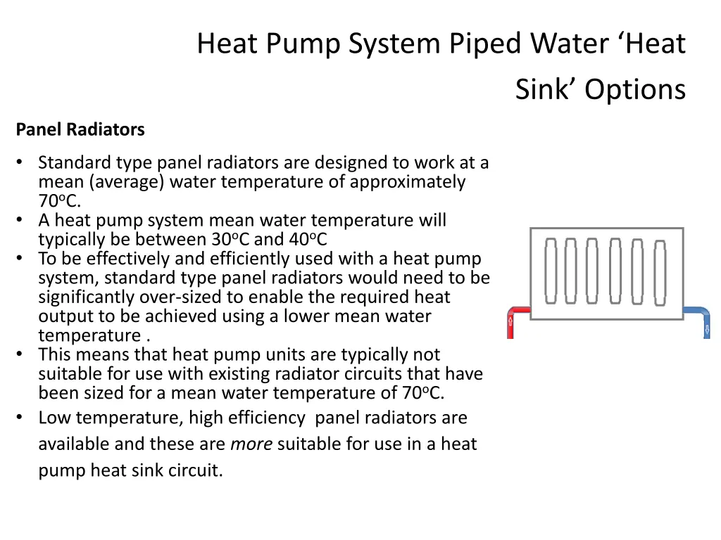 heat pump system piped water heat 1