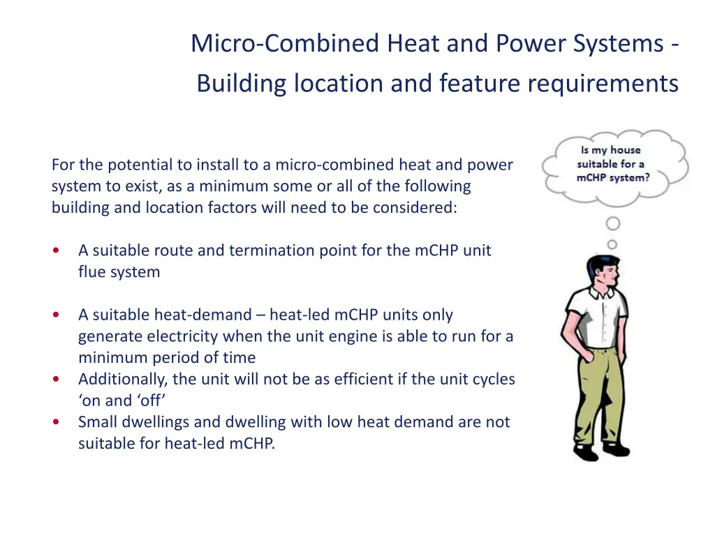 micro combined heat and power systems building