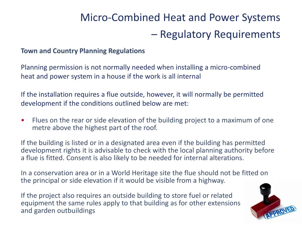 micro combined heat and power systems regulatory 1