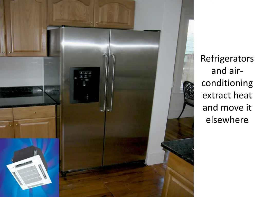 refrigerators and air conditioning extract heat