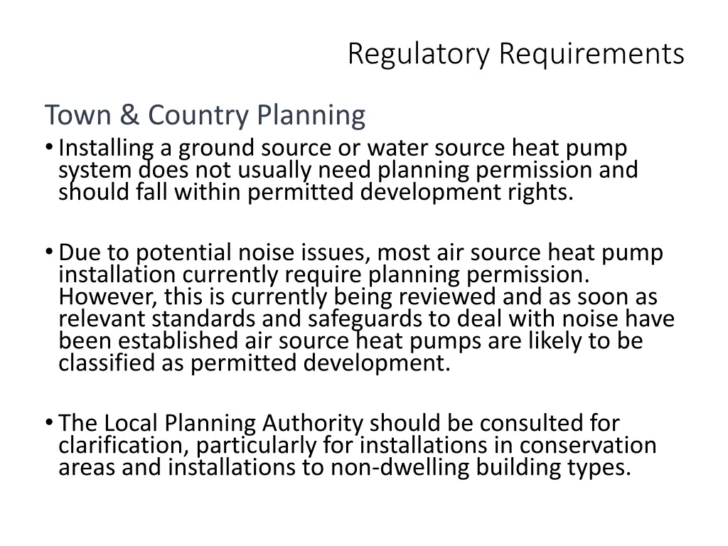 regulatory requirements