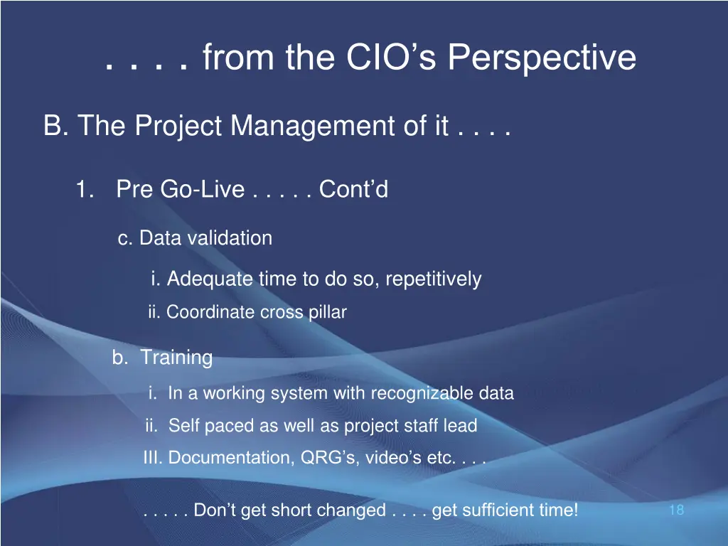 f rom the cio s perspective 7