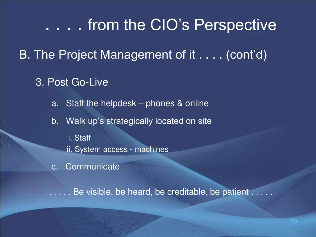 f rom the cio s perspective 9