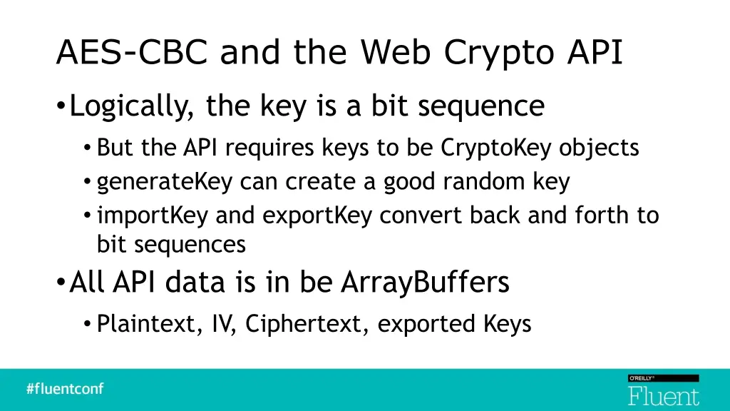 aes cbc and the web crypto api