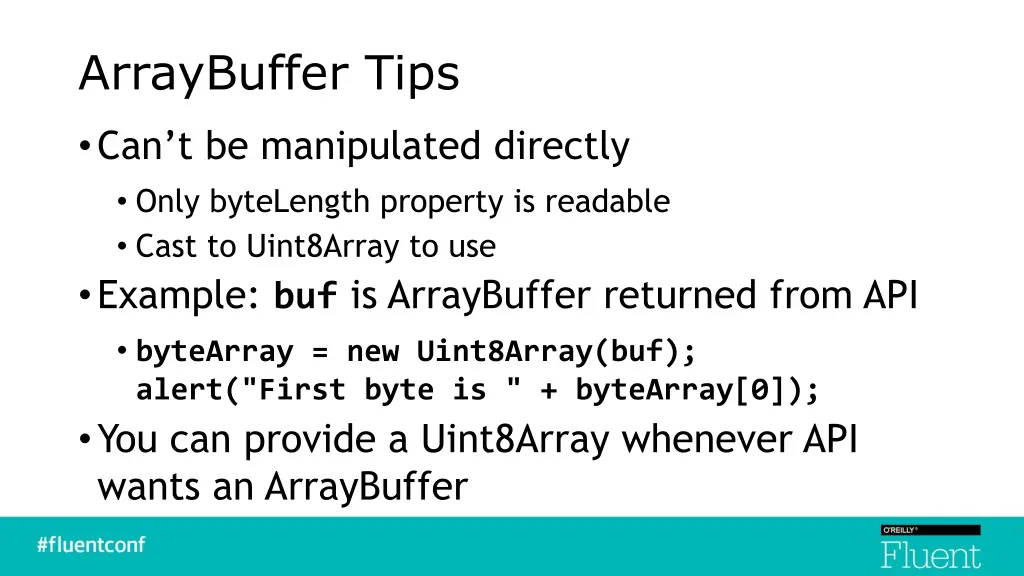 arraybuffer tips