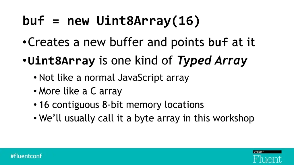 buf new uint8array 16