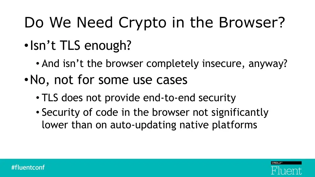 do we need crypto in the browser