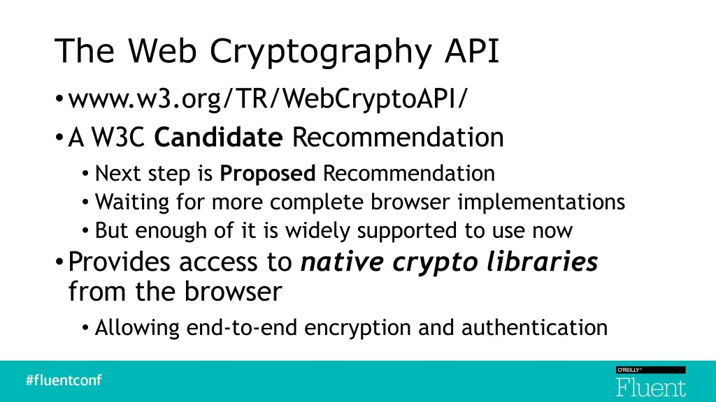 the web cryptography