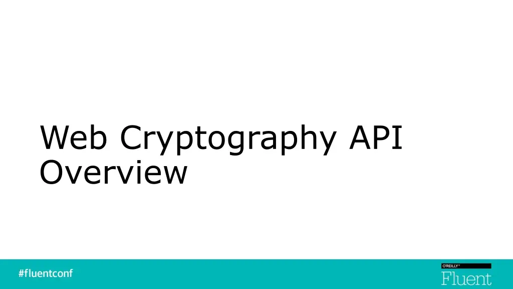 web cryptography api overview