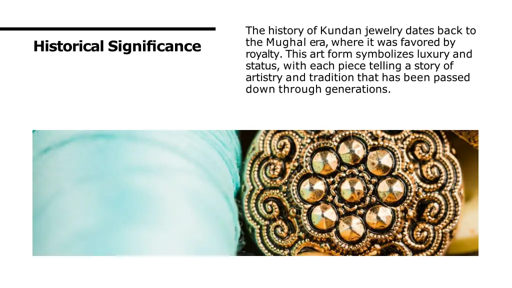 the history of kundan jewelry dates back