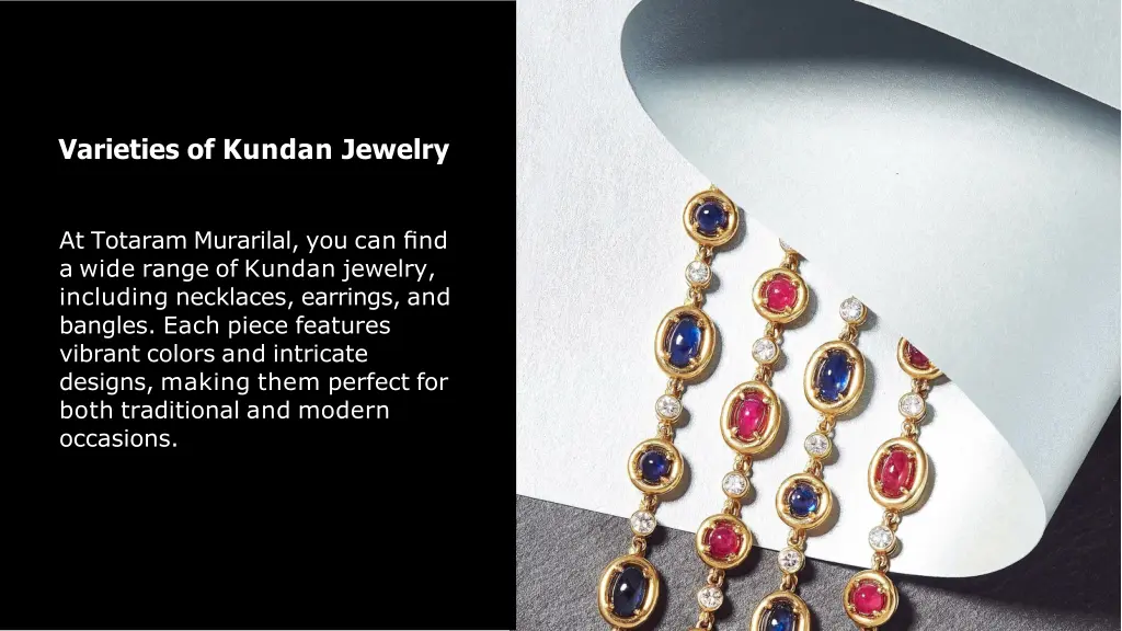 varieties of kundan jewelry