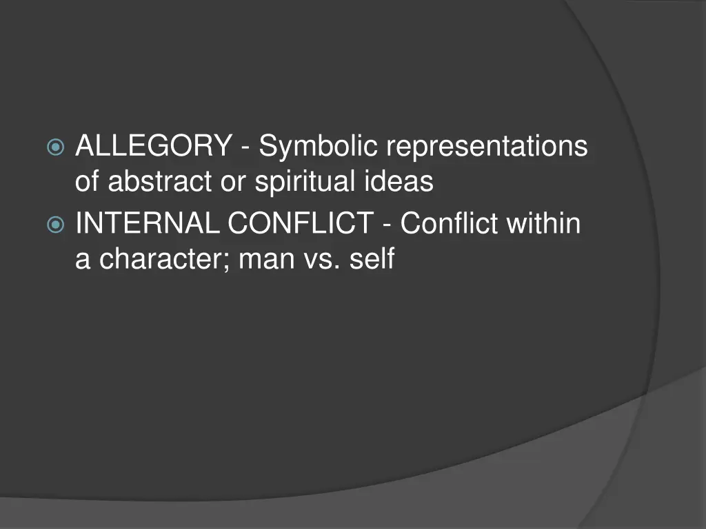 allegory symbolic representations of abstract 1