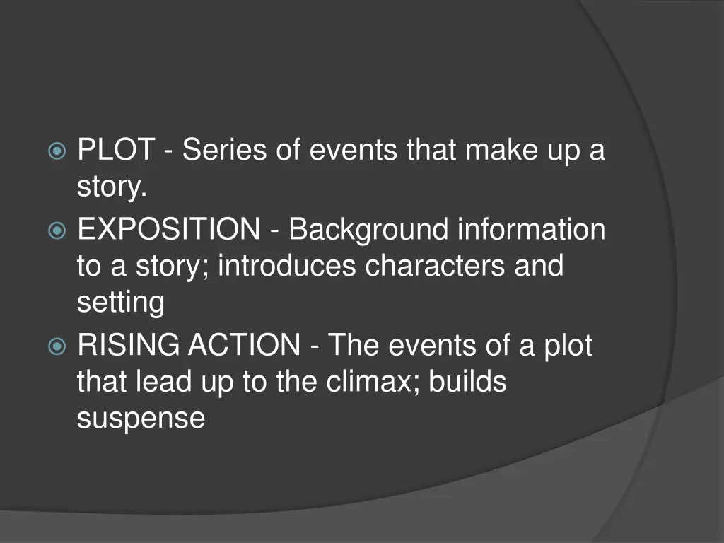 plot series of events that make up a story 2