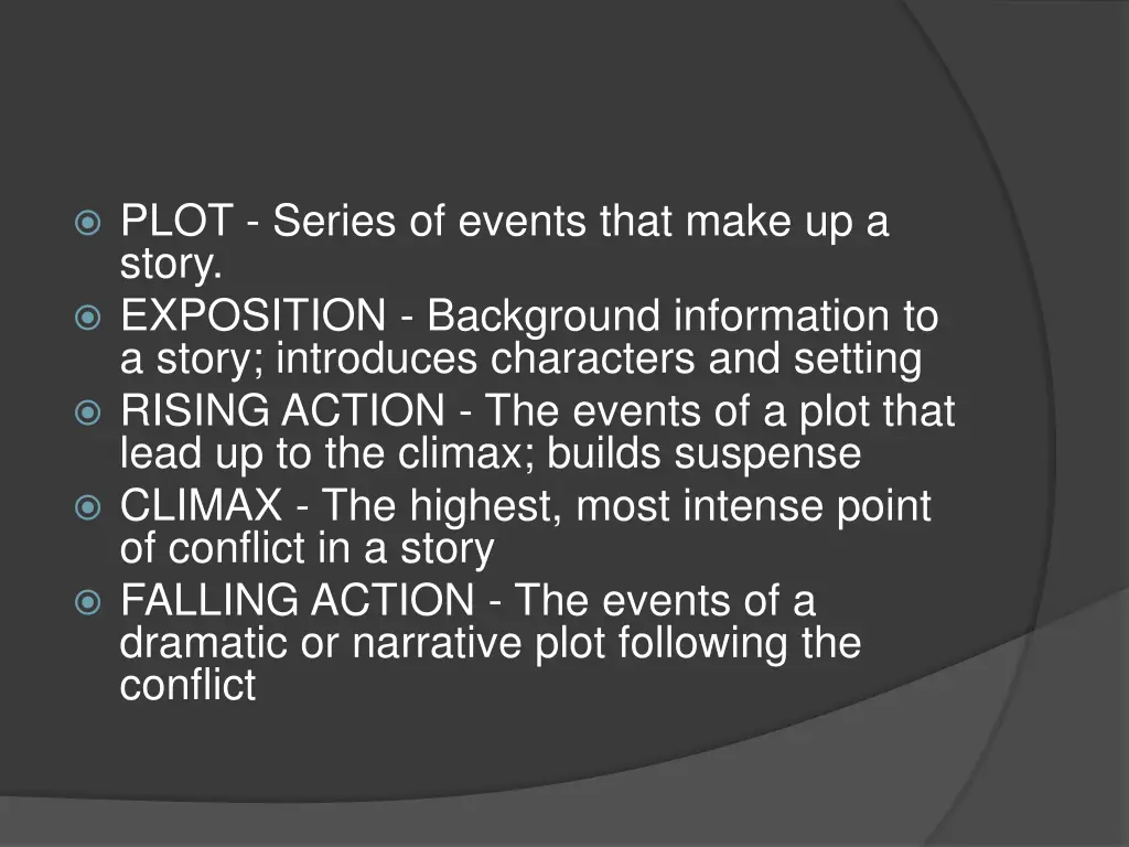 plot series of events that make up a story 4