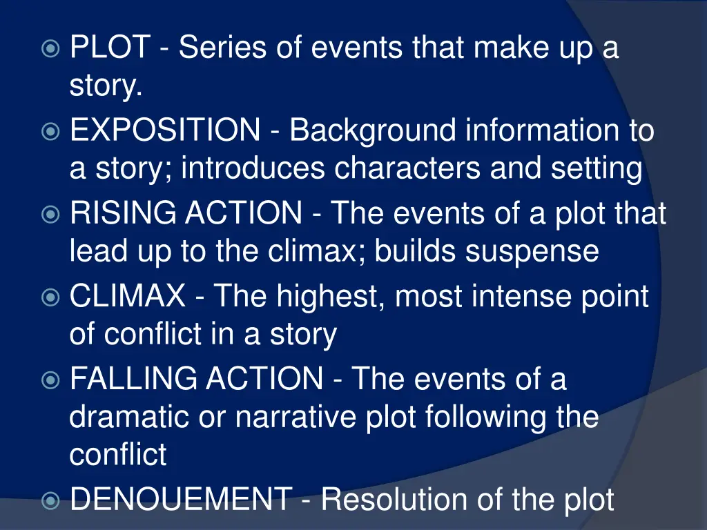 plot series of events that make up a story 5