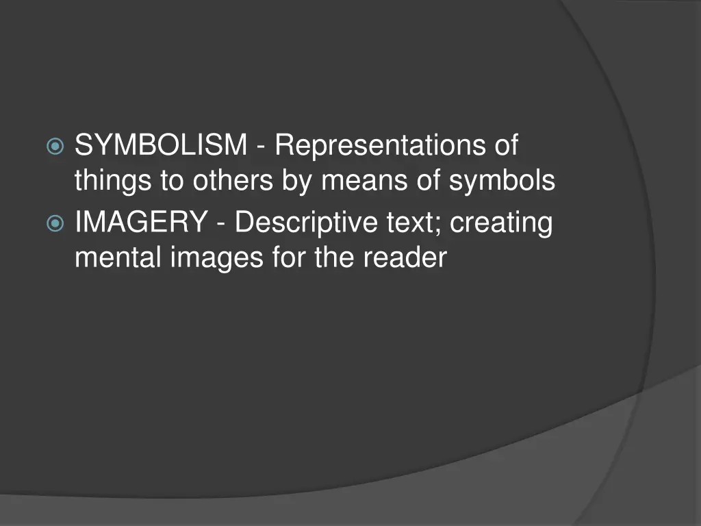 symbolism representations of things to others 1