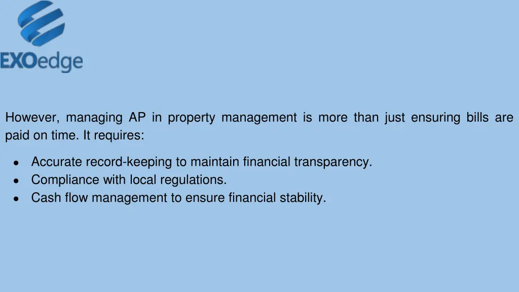 however managing ap in property management