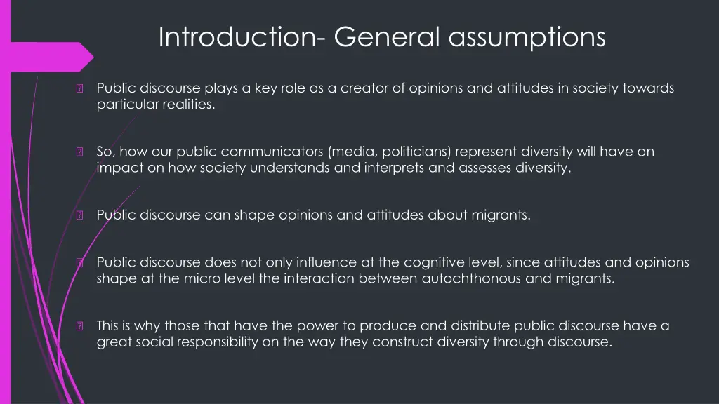 introduction general assumptions