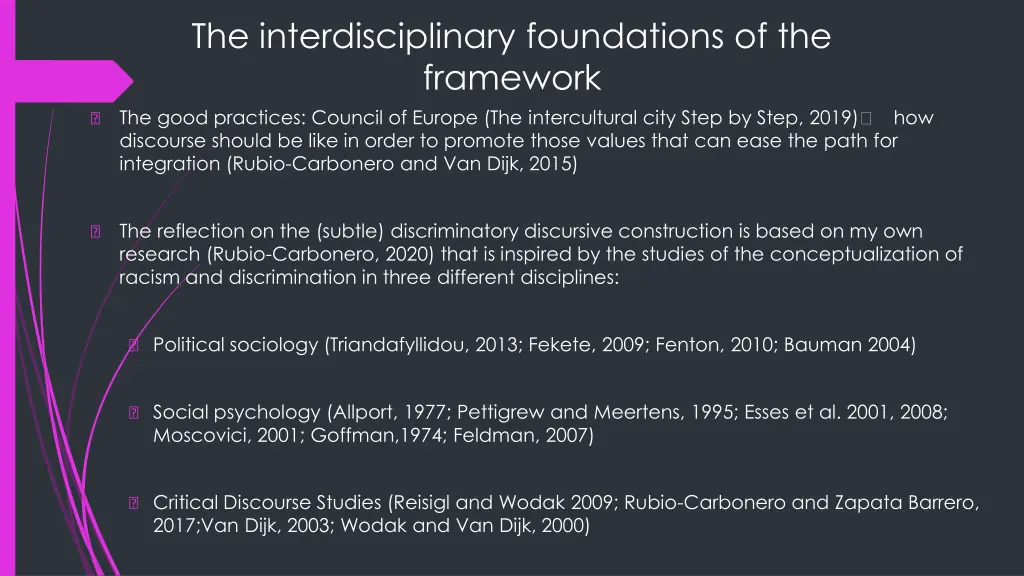 the interdisciplinary foundations